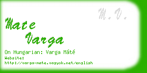 mate varga business card
