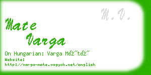 mate varga business card